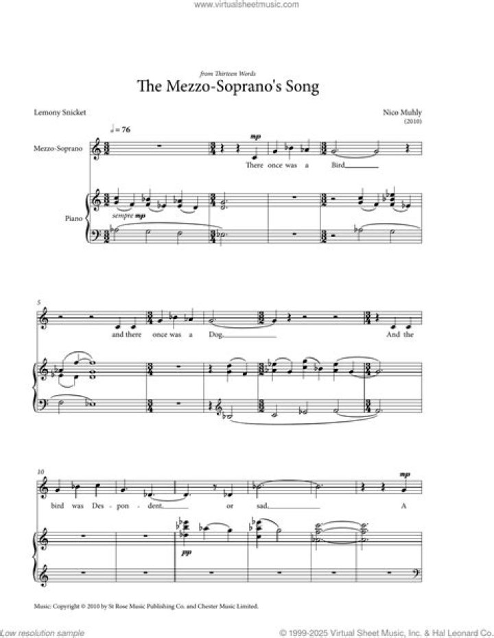 Classical song for a soprano often