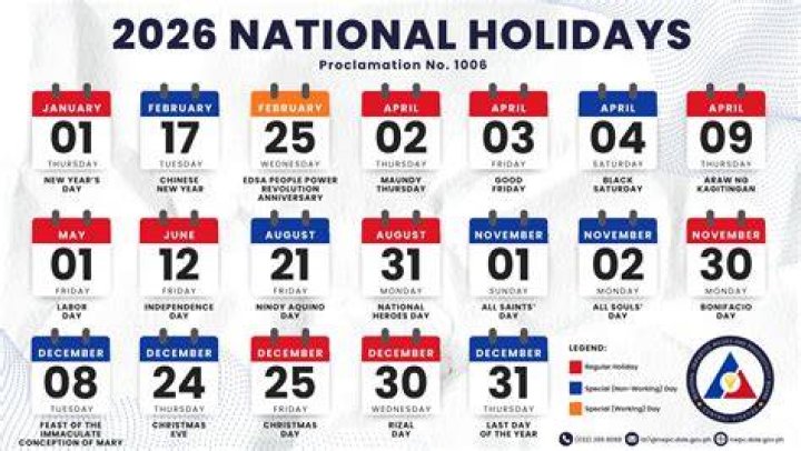 Day preceding a holiday