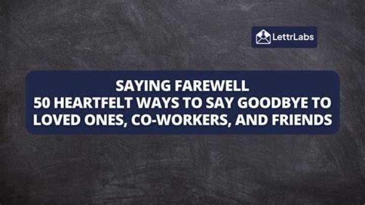 ___ farewell (say goodbye to)