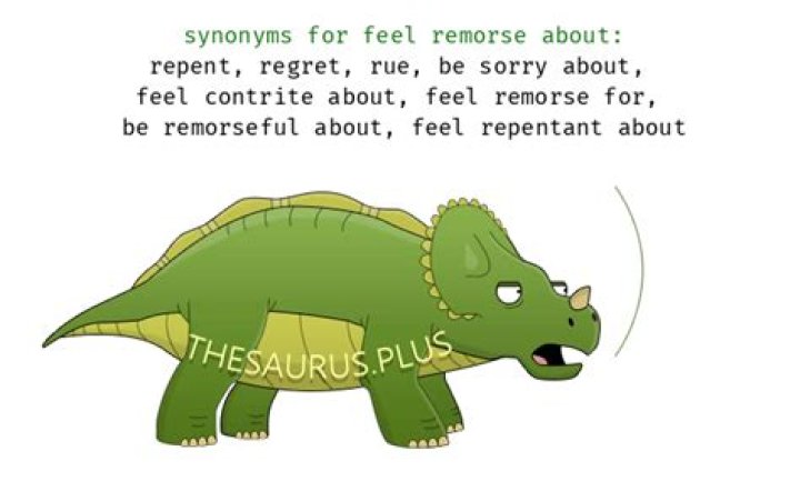 Feel remorse about
