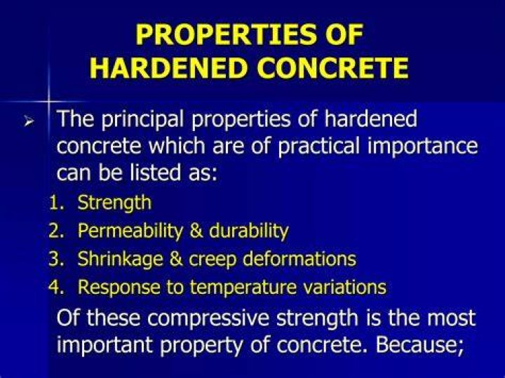 Hardened as concrete