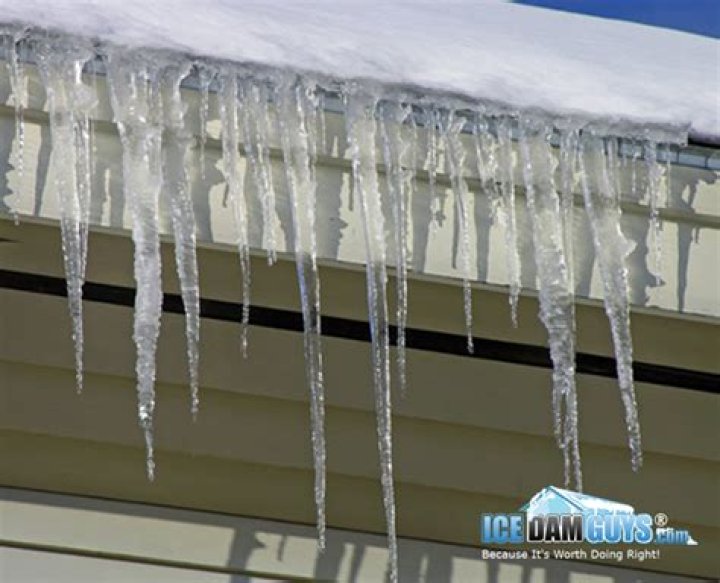 House overhang that icicles may hang from