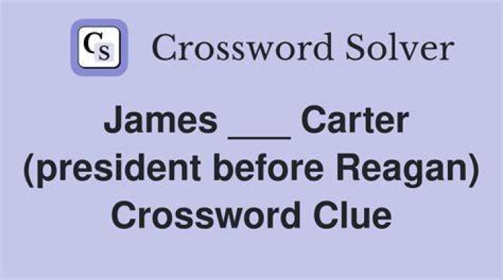 James ___ Carter (president before Reagan)