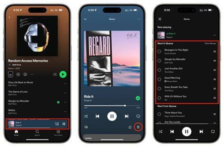 Jump to the next song on Pandora or Spotify