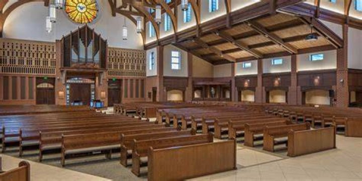 Main area of the church with pews (word you'll find hidden in navel)