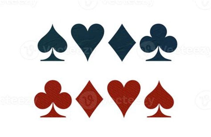 Playing card with one symbol in its center