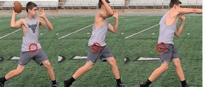 Quarterback's throw