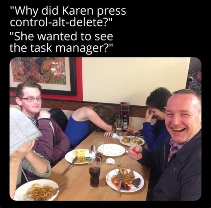 Reaction to a dad joke
