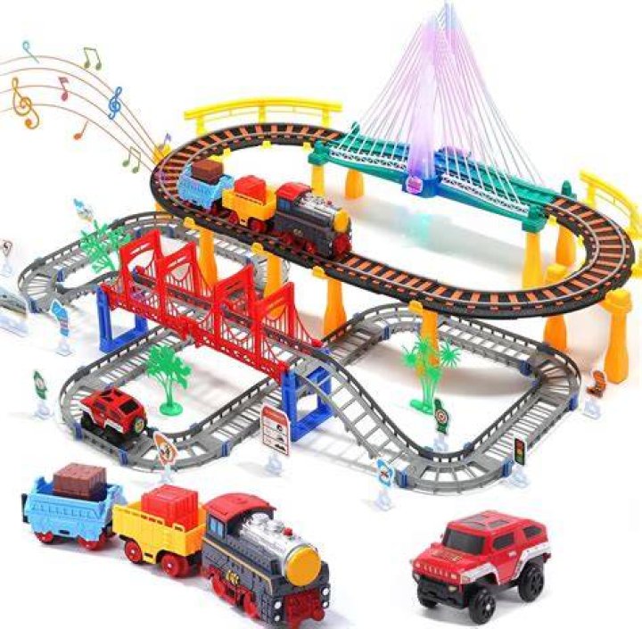 Shape of a toy train track often