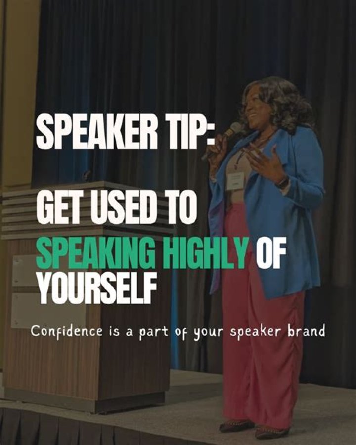 Speak highly of yourself