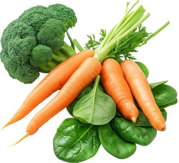 Spinach broccoli or carrot