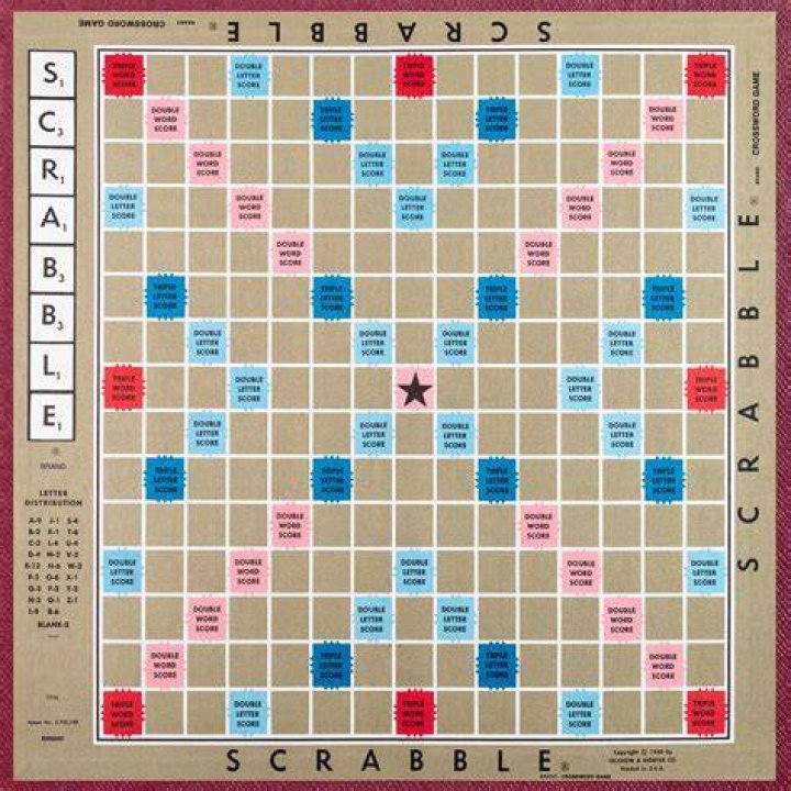 Square piece in a Scrabble game