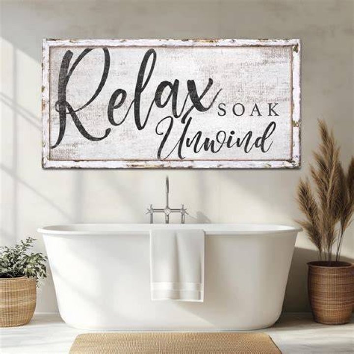 Take a soak in the tub say