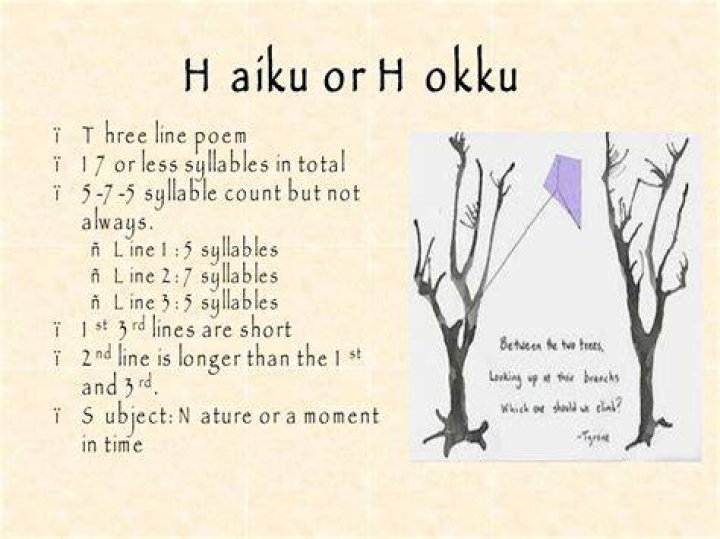 Three-line poem
