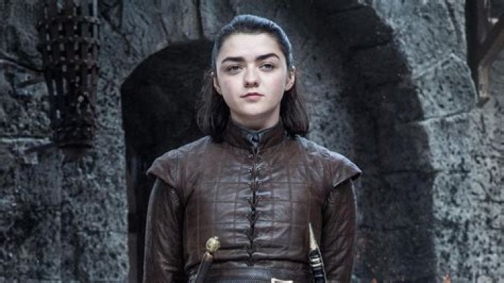 With 41-Across 2019 Supporting Actress Emmy nominee for playing Arya Stark in Game of Thrones